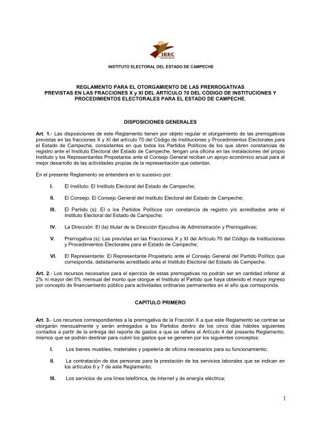 Para el otorgamiento de la prerrogativa prevista en las fracciones X ...