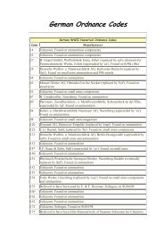 German Ordnance Codes