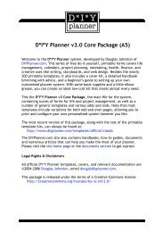 D*I*Y Planner v3.0 Core Package (A5)