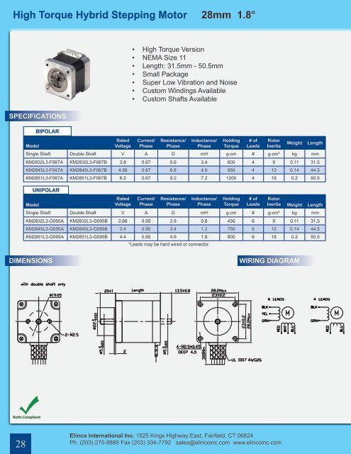 BRUSHLESS MOTORS - Elinco