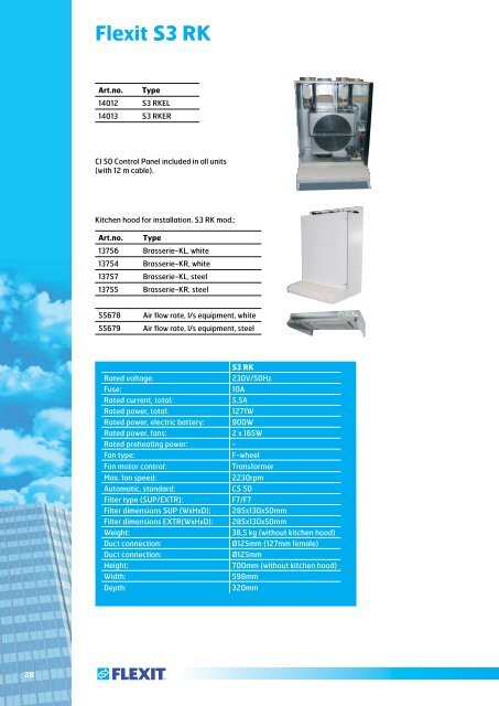 Flexit Air Handling Units - Elektra