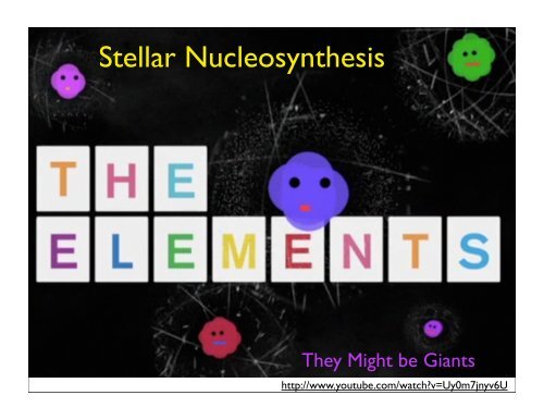 Stellar Nucleosynthesis