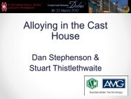 Alloying in the Cast House