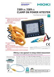 3169-20/-21 CLAMP ON POWER HiTESTER - Reptame