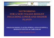 Italian Botanical Society - SocietÃ  Botanica Italiana