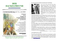 Der Dackelfreund - Nr. 3/2008 - Teckelklub Wiesbaden/ Mainz