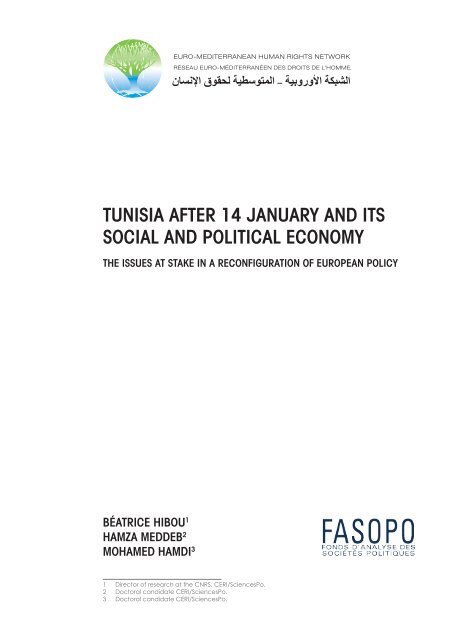 tunisia after 14 january and its social and political economy - Refworld