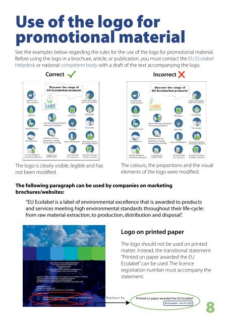 guidelines for the use of the eu ecolabel logo - European Commission