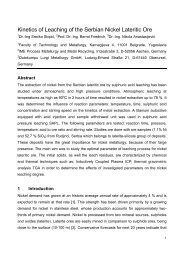 Kinetics of Leaching of the Serbian Nickel Lateritic Ore