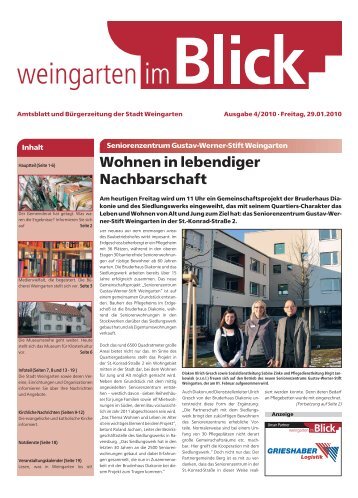 Ausgabe 4/2010 - Weingarten im Blick