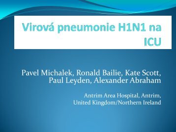 VirovÃ¡ pneumonie H1N1 na ICU