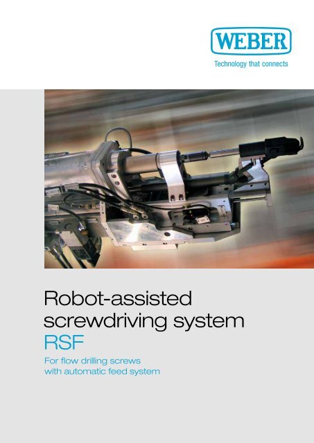 Robot-assisted screwdriving system RSF - Weber Schraubautomaten