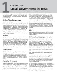 Local Government in Texas - Texas Municipal League