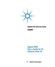 Agilent VISA User's Guide for IO Libraries Suite 15 - H TEST a.s.