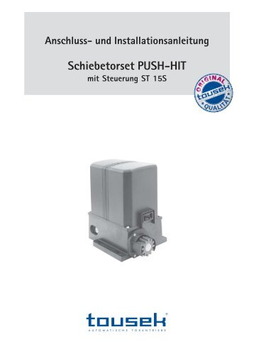 Schiebetorset PUSH-HIT - Tousek Shop by Antech