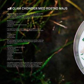 18 CLam CHowdER mEd RoSTad majS - Norstedts