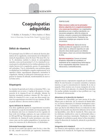 Coagulopatias adquiridas - Mflapaz.com