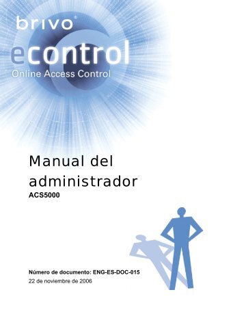 Manual del administrador - Brivo Systems