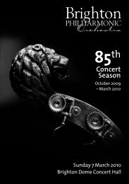 Download Concert Programme - Brighton Philharmonic Orchestra