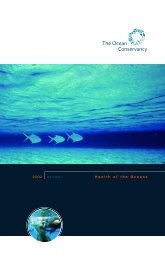 2002 REPORT Health of the Oceans - Ocean Conservancy