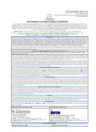 MANDHANA INDUSTRIES LIMITED - Edelweiss