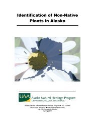 Identification of Non-Native Plants in Alaska - Alaska Natural ...