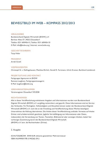 bewegtbild im web kompass 2012/2013 - WEITNAUER RechtsanwÃ¤lte