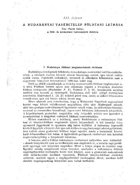 RudabÃ¡nya Ã©rcbÃ¡nyÃ¡szata. 1957 - OrszÃ¡gos SzÃ©chÃ©nyi KÃ¶nyvtÃ¡r