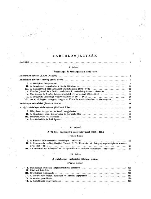 RudabÃ¡nya Ã©rcbÃ¡nyÃ¡szata. 1957 - OrszÃ¡gos SzÃ©chÃ©nyi KÃ¶nyvtÃ¡r