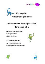 Konzeption Kinderhaus genukids Betriebliche ... - GeNUA