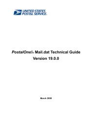 Postalone! Mail.dat Technical Guide