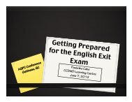 English Exit Exam, Phase 3 Exercises - AQPC