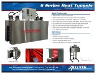 G Series Heat Tunnels - Accutek Packaging Equipment