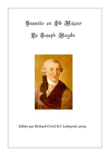 De Joseph Haydn Cassatio en Sib Majeur - Xs4all