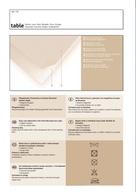 table - Konrad Hornschuch AG