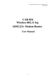 CAR-854 Wireless 802.11 b/g ADSL2/2+ Modem Router - CNet