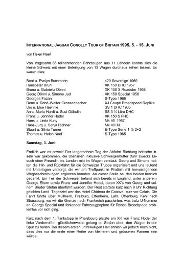 Bericht PDF (118 KB) - Swiss Jaguar E-Type Club