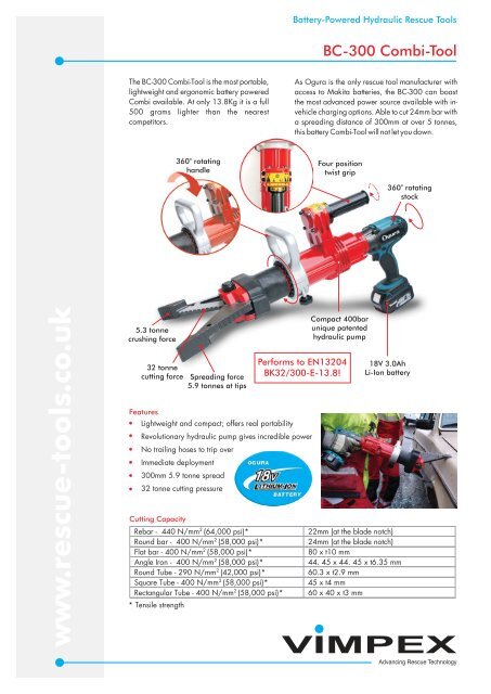 BC-300 Combi-Tool (PDF) - Rescue-tools.co.uk