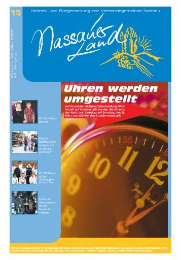 Mitteilungsblatt Ausgabe 13 - 2009 - Verbandsgemeinde Nassau