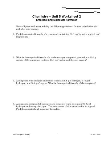 Worksheets Chemistry Unit 5 Worksheet 2 Answers chemistry unit 5 review worksheet 2