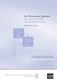 Key Performance Indicators for Australian Public Mental Health ...