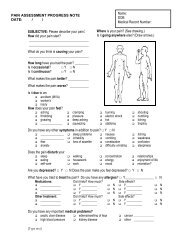 Pain Assessment Progress Note - Compassion and Support