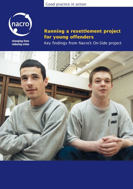 Running a resettlement project for young offenders - Nacro