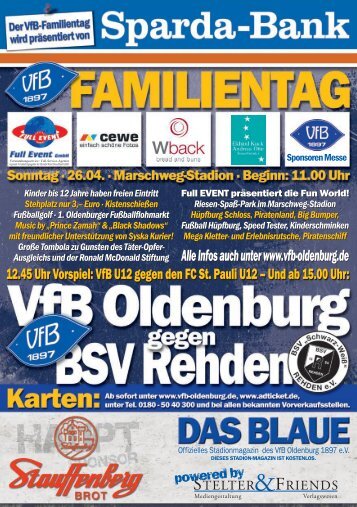 Infos auch unter www.vfb-oldenburg.de