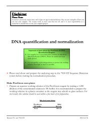 DNA quantification and normalization