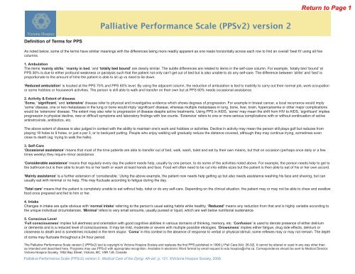 PSP End of Life Care Algorithm - GPSC