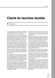 Charte du tourisme durable - Le tourisme solidaire