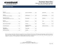 Glass Kiln Retail Price List - Evenheat Kilns