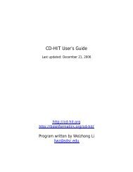 CD-HIT User's Guide