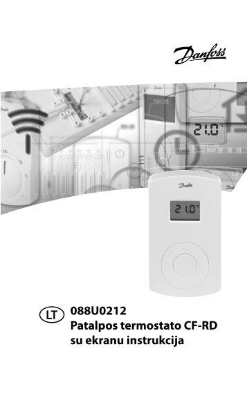 088U0212 Patalpos termostato CF-RD su ekranu ... - Danfoss